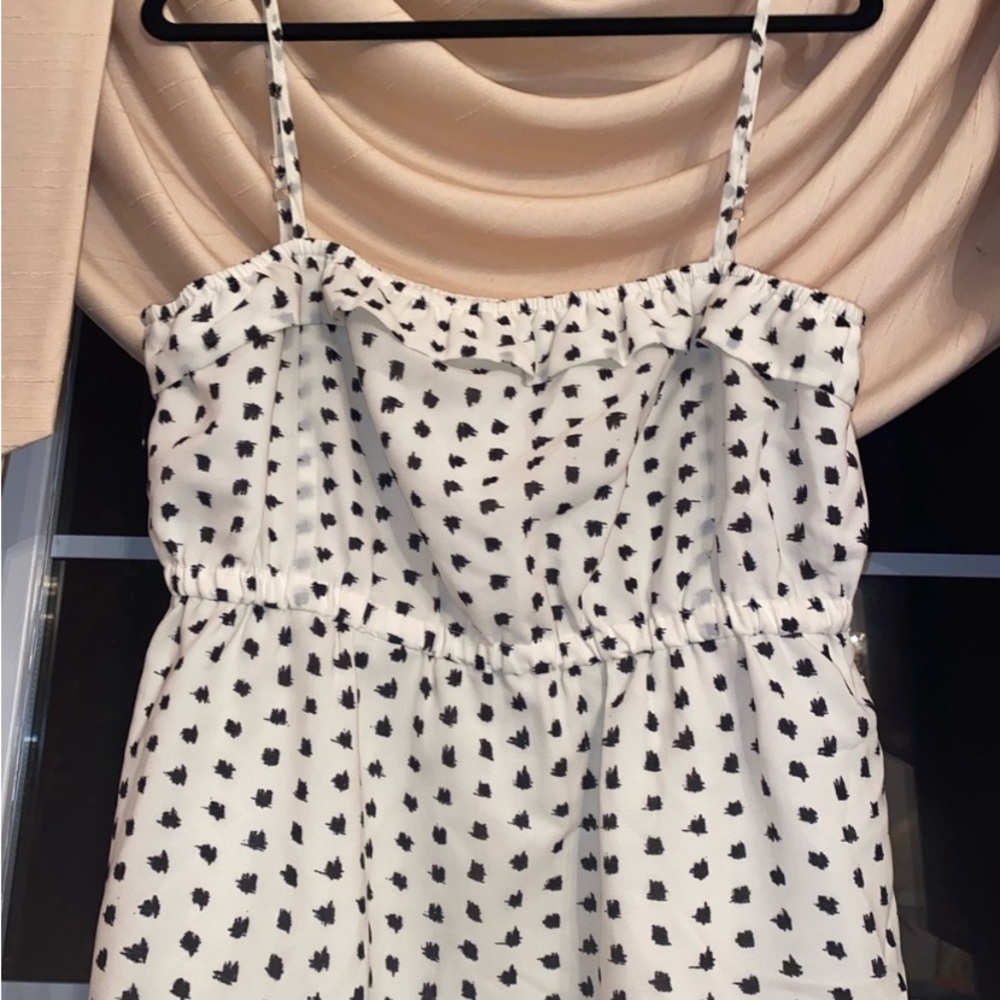 J Crew Ruffle Trim Dress with Spaghetti Straps, sz Large - Picture 4 of 8